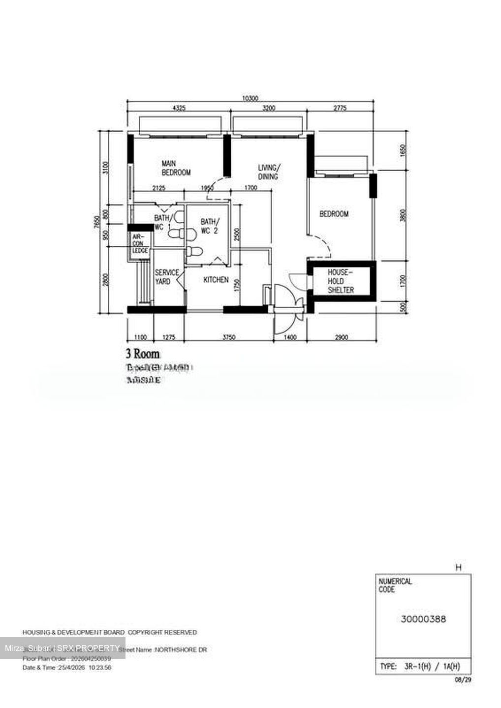 Blk 413C Waterfront I @ Northshore (Punggol), HDB 3 Rooms #551264931
